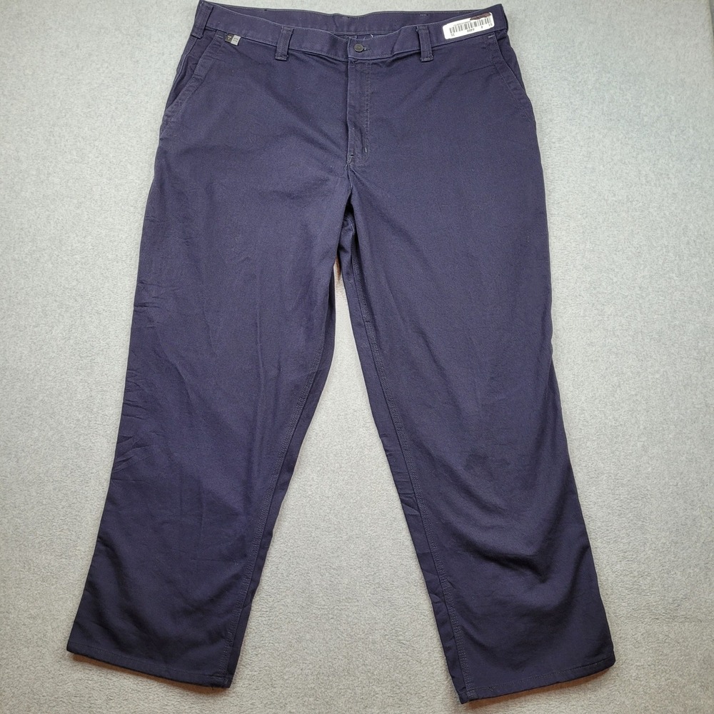 Carhartt FR Flame Resistant Work Pants Mens 42x30 Navy Blue CAT 2 NFPA 2112